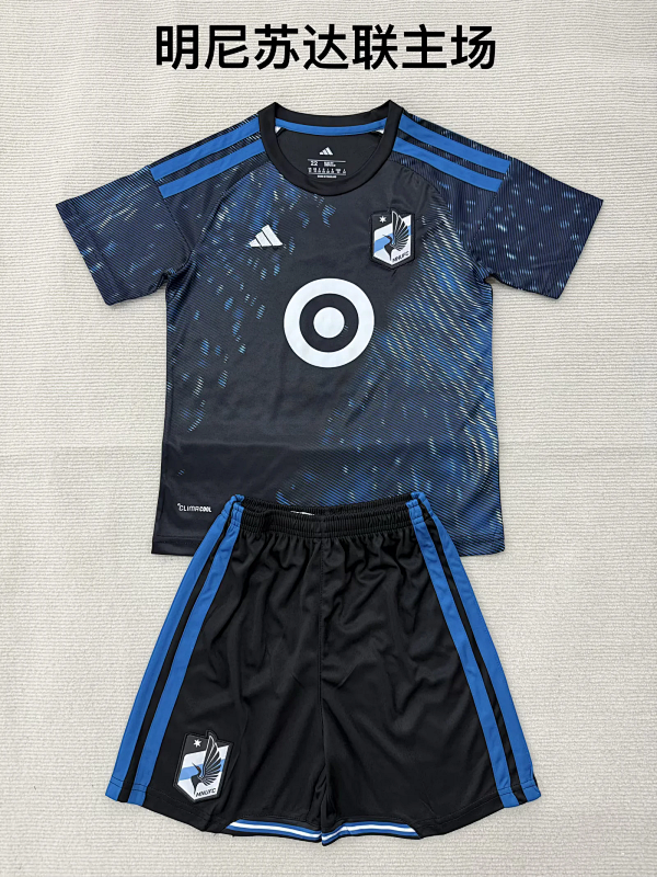 Niño_kids kit 26-27 Minnesota United home soccer jersey size 16-28